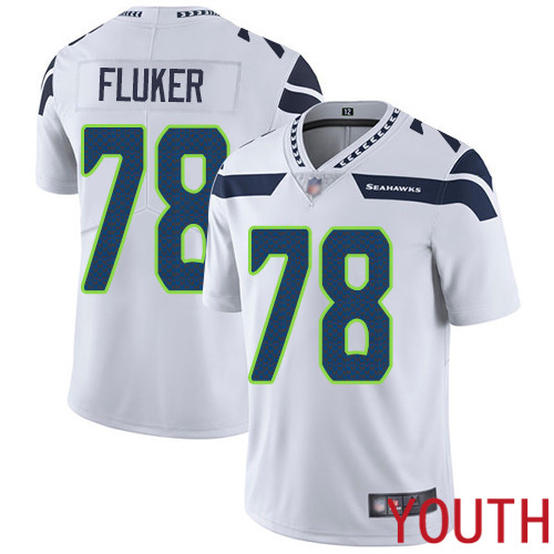 Seattle Seahawks Limited White Youth D.J. Fluker Road Jersey NFL Football #78 Vapor Untouchable